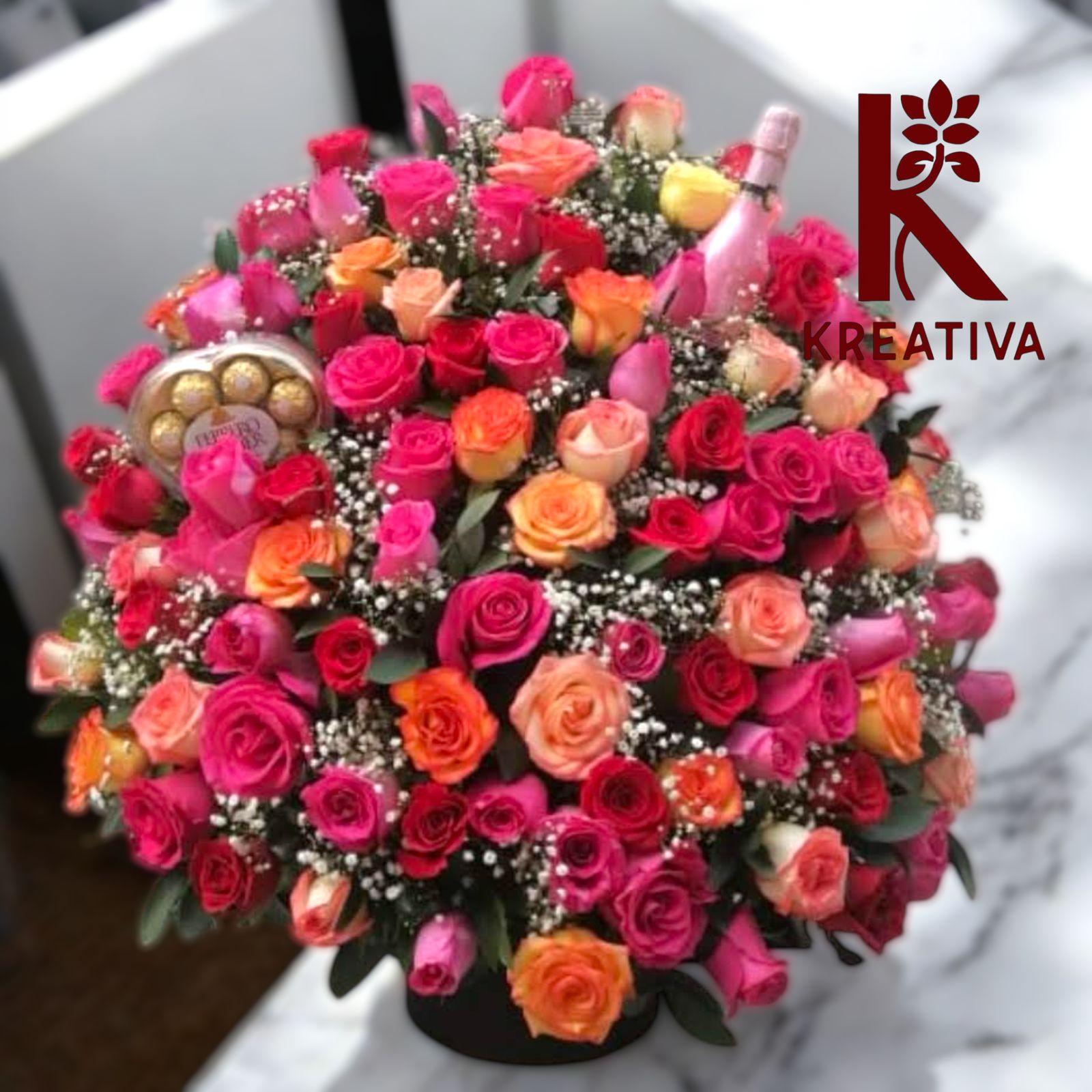 Flores con regalos